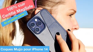 Mieux qu'Apple ? Des coques en cuir pour iPhone 14  MagSafe + porte-carte (Mujjo)