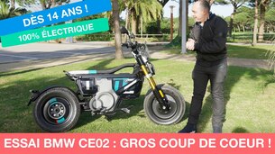 ESSAI BMW CE02 : une moto électrique accessible dès 14 ANS !