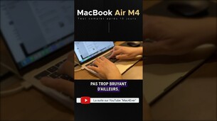 Enfin la barre sur la touche mute du MacBook Air M4 ! #macbookair #macbookairm4 #test