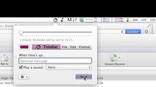 Timebar, un logiciel de timer dans la barre des menus pour Mac