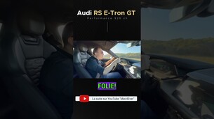 Le 0 à 100 en 2,5 s avec cette Audi RS E-Tron GT !#audi #auto #voitureelectrique #rsetrongt