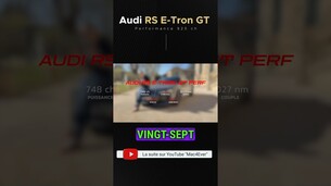 On frôle les 1000 cv dans cette Audi RS E-Tron GT Performance !#audi #auto #voitureelectrique