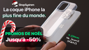 Un Noël à -50% chez ShopSystem : les coques iPhone les plus fines au monde !