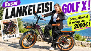 Test du Lankeleisi Golf X : que vaut ce magnifique vélo électrique pliant chinois ?