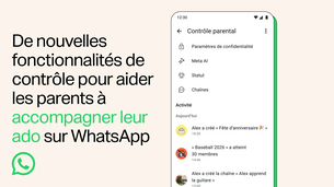 WhatsApp renforce son contrôle parental pour les ados : ce qui change