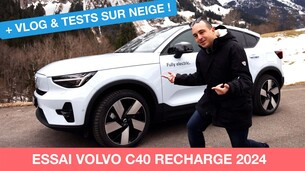 Essai Volvo C40 Recharge 2024 dans les Alpes suisses : enfin une autonomie correcte ?