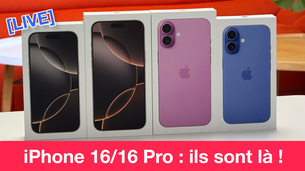 Découverte en direct des iPhone 16/16 Pro ! Rejoignez-nous !