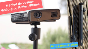 Test du trépied de voyage XGIMI pour vidéo-projecteur, iPhone, GoPro et appareil photo !