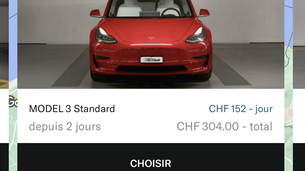 Code promo Elise : 30CHF offerts pour la location d'une Tesla, ID3, Taycan etc. à Lausanne et Genève
