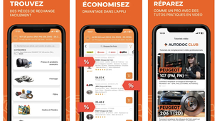 L'app AutoDoc permet de trouver facilement des pièces détachées automobiles
