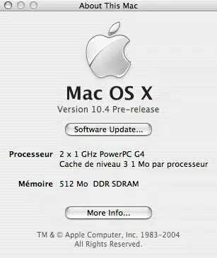 Mac OS X 10.4 'Tiger', la preview Mac4Ever.com !