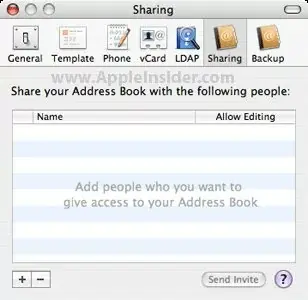 Tiger : AdressBook Sharing