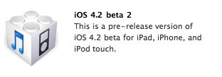 iOS 4.2 bêta 2 disponible