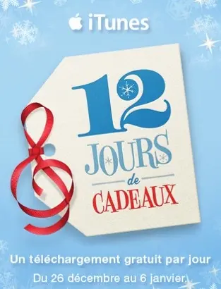 12 jours cadeaux en application iPhone et touch