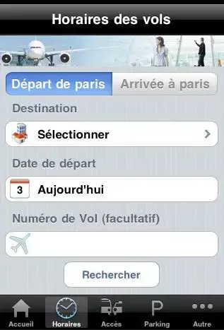 Aéroports de Paris sur iPhone