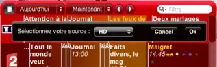 Widget CineTV passe à la HD