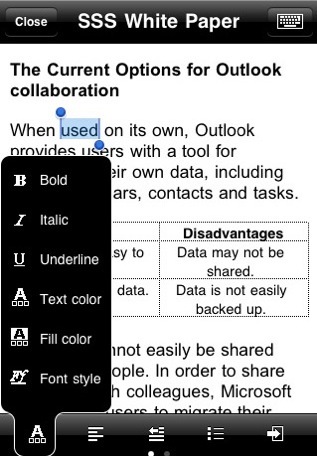 Office² Plus, transférez et éditez vos fichiers Office sur iPhone