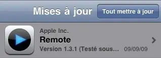 Remote 1.3.1 mis à jour pour iTunes 9