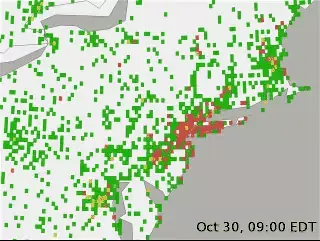 Quand Sandy fait sauter le web de la côte Est