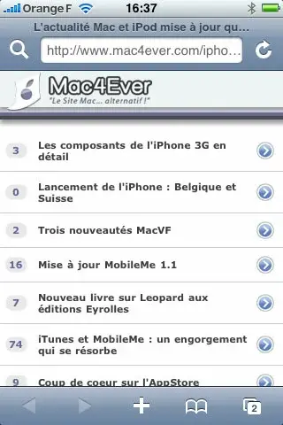 Astuces : Une capture d'écran de votre iPhone