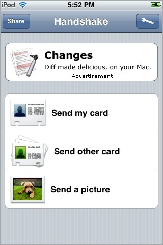 Handshake, échangez vos contacts sur iPhone "on the fly"