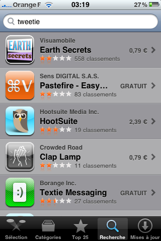 Tweetie se retire de l'App Store