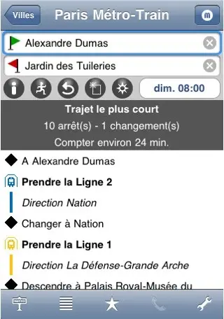 MétrO : les transports en commun dans votre iPhone