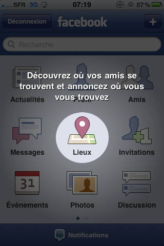 facebook active Lieux en France