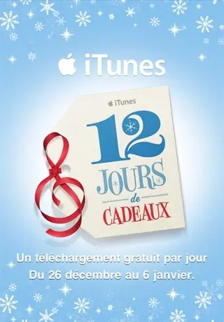 Les 12 jours cadeaux d'iTunes