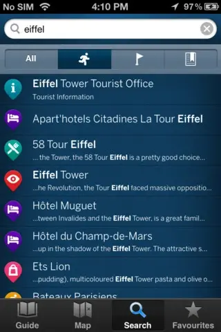 AppStore : Discovering Colors, Lonely Planet et Air France