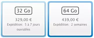 iPod Touch : des délais variables suivant... les couleurs et les capacités