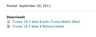 iTunes 10.5 en bêta 9