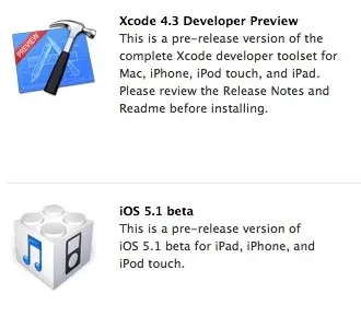 iOS 5.1 beta, Xcode 4.3 pour les développeurs