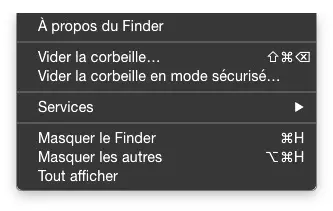 Astuce : désactiver les préférences du Finder