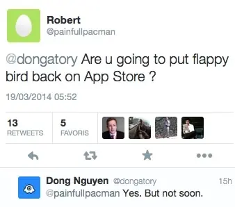 le feuilleton sans fin : Flappy Bird va revenir sur l'App Store