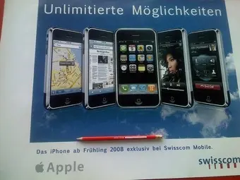 Swisscom et l'iPhone au Printemps