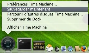 Tip : Time Machine, sauvegarde maintenant !