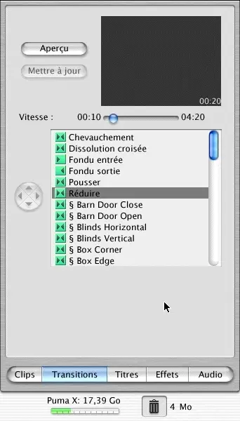 iMovie... l'art de faire des frites!