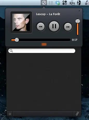 CandySoundz met iTunes dans votre barre des menus