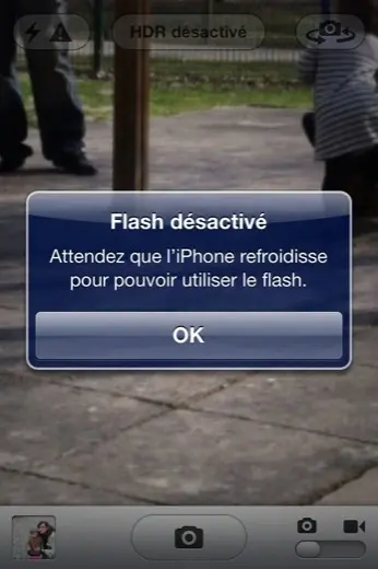 iPhone : quand le flash chauffe