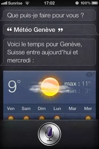 SIRI va-t-il fonctionner en Suisse, Belgique, et Canada ?