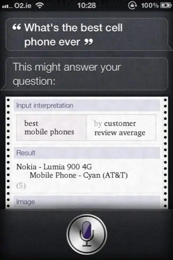 Insolite : quand Siri recommande le Lumia 900