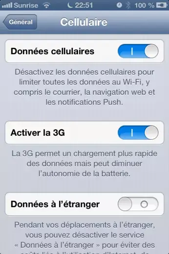 iOS 6 Beta 2 : beaucoup de nouveaux réglages réseaux