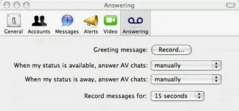 Apple intègre un répondeur dans iChat