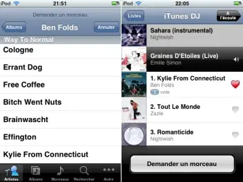 iTunes DJ et Remote