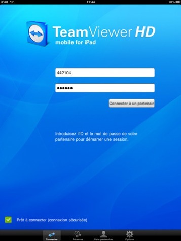 TeamViewer HD pour iPad