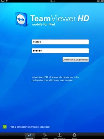 TeamViewer HD pour iPad