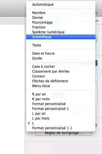 iWork 3.1 : Numbers supprime les "formats de cellule personnalisés"