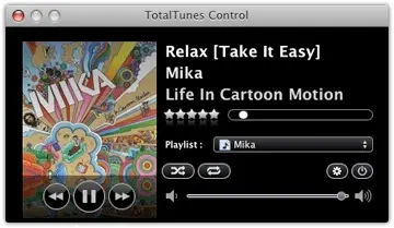 Contrôlez iTunes avec TotalTunes Control