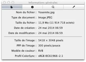 Tiens, tiens, le fond d'écran Yosemite est en 5418x3048 pixels !